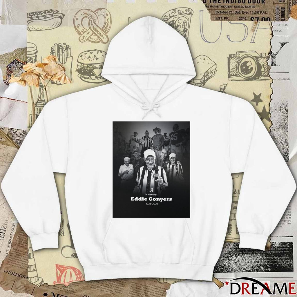 In Memory Eddie Conyers Crimson Tide Legend 1928 – 2026 Poster t-shirt