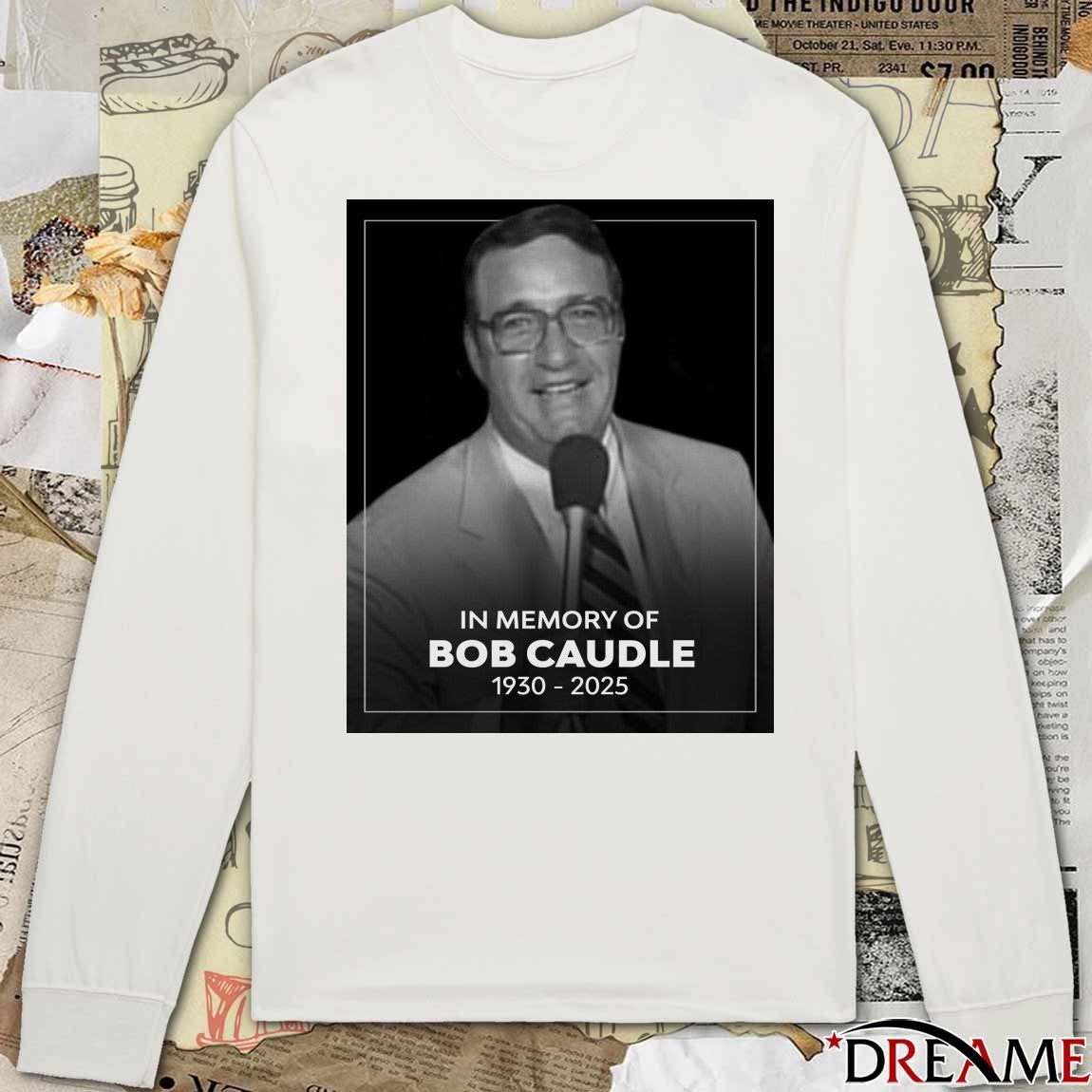 In Memory Of Bob Caudle 1930 – 2025 All Elite Wrestling Poster t-shirt