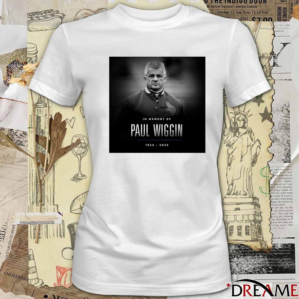 In Memory Of Paul Wiggin 1934 – 2025 Minnesota Vikings Poster t-shirt