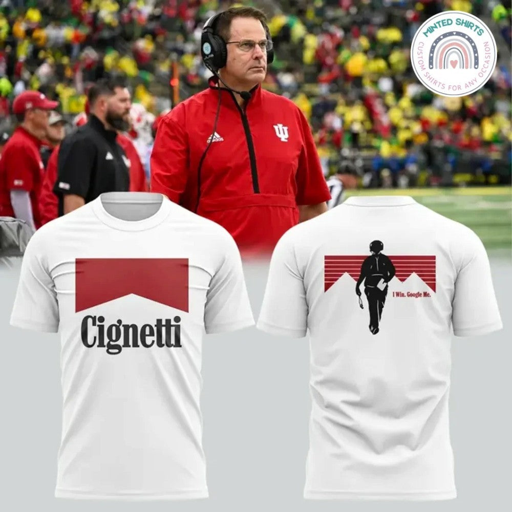 Indiana Football Coach Curt Cignetti Two Sided Shirt