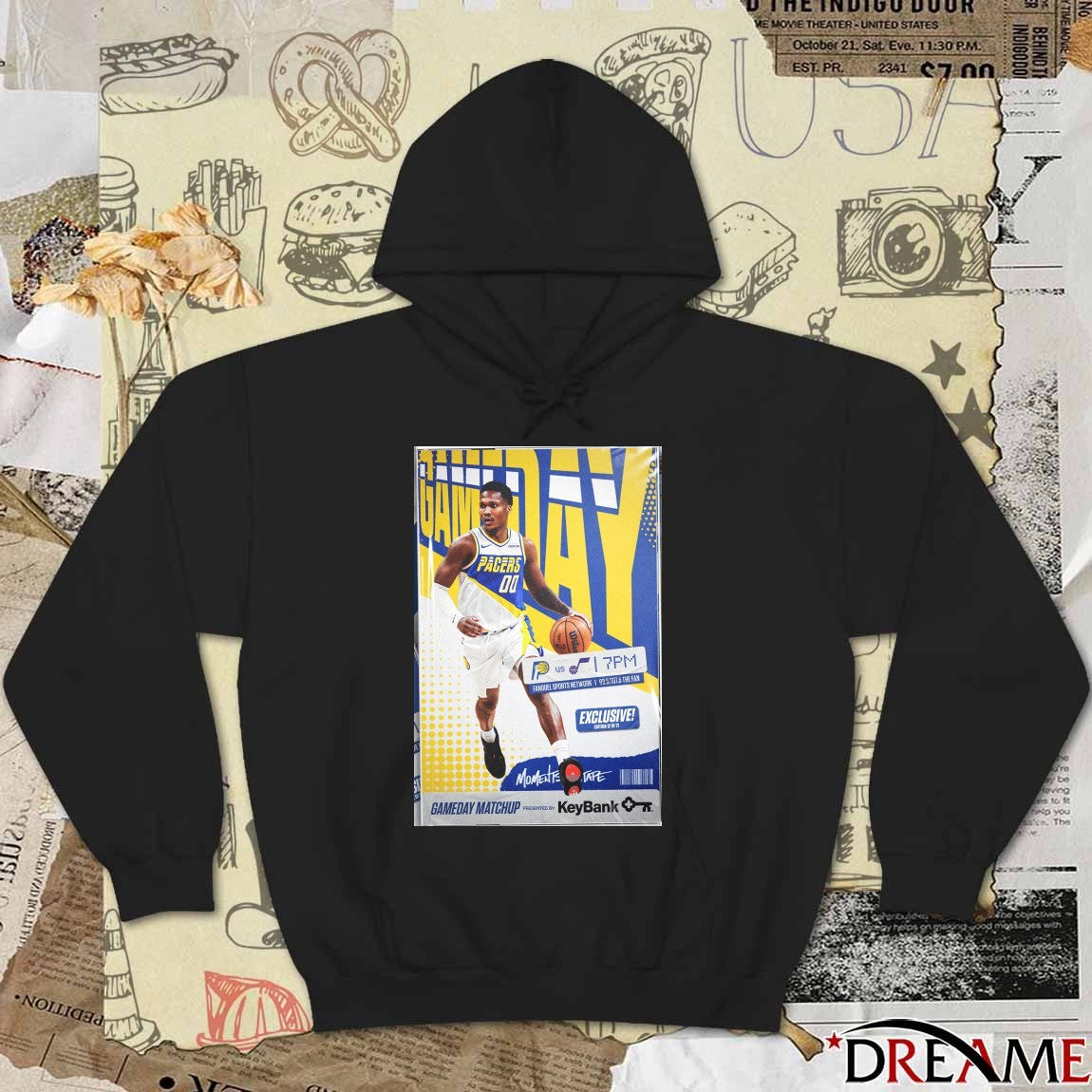 Indiana Pacers Gameday Matchup Fanduel Sports Network Poster t-shirt