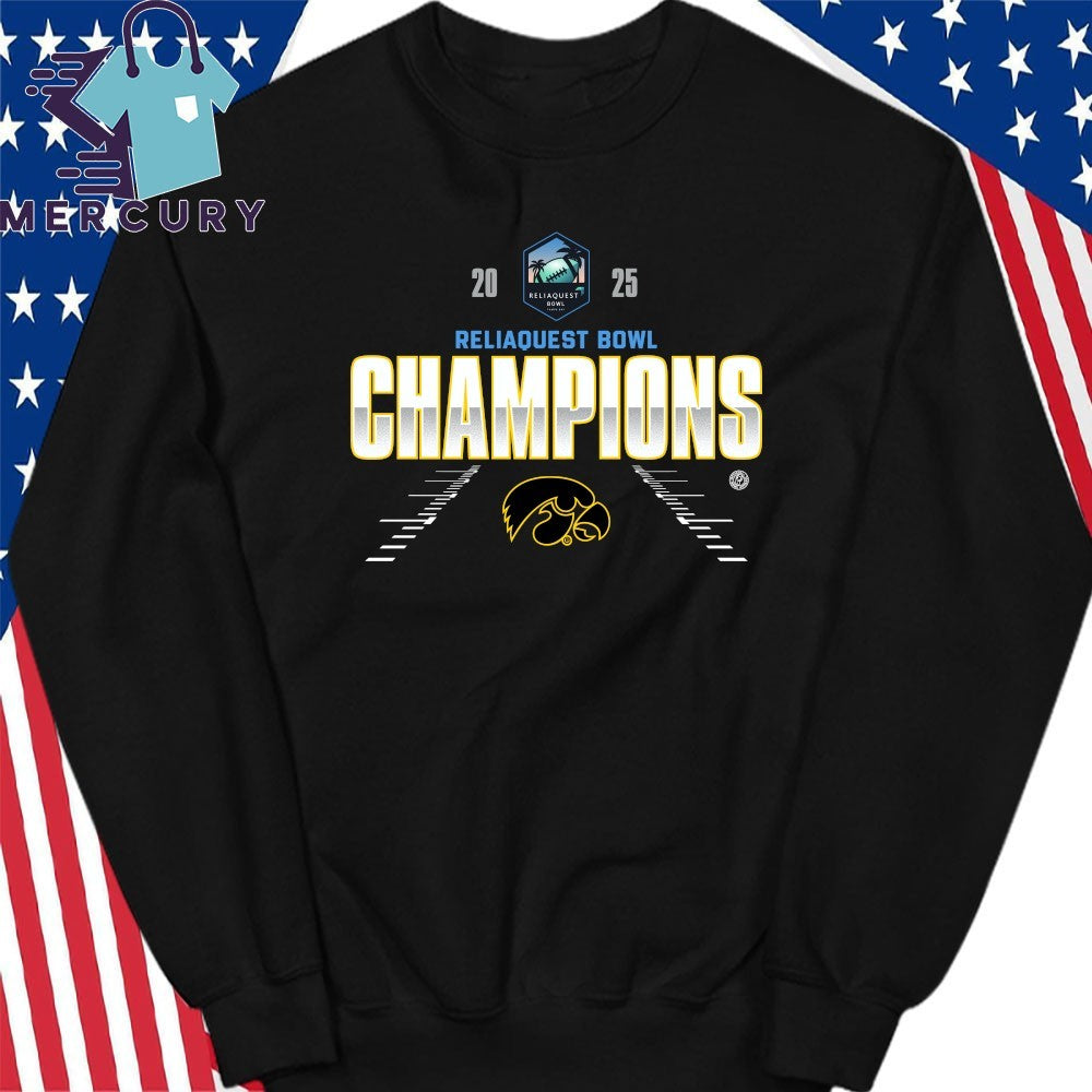 Iowa Hawkeyes 2025 ReliaQuest Bowl Champions Shirt