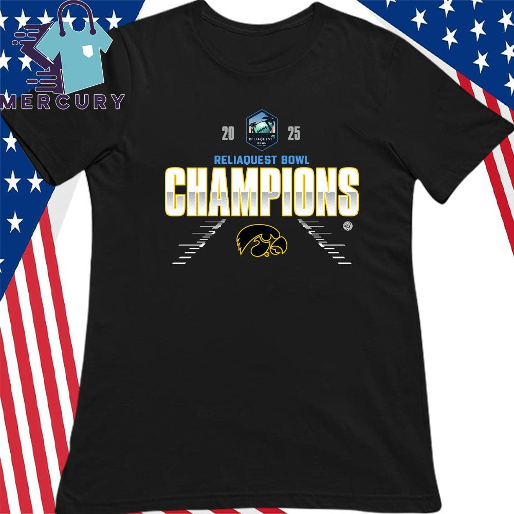 Iowa Hawkeyes 2025 ReliaQuest Bowl Champions Shirt