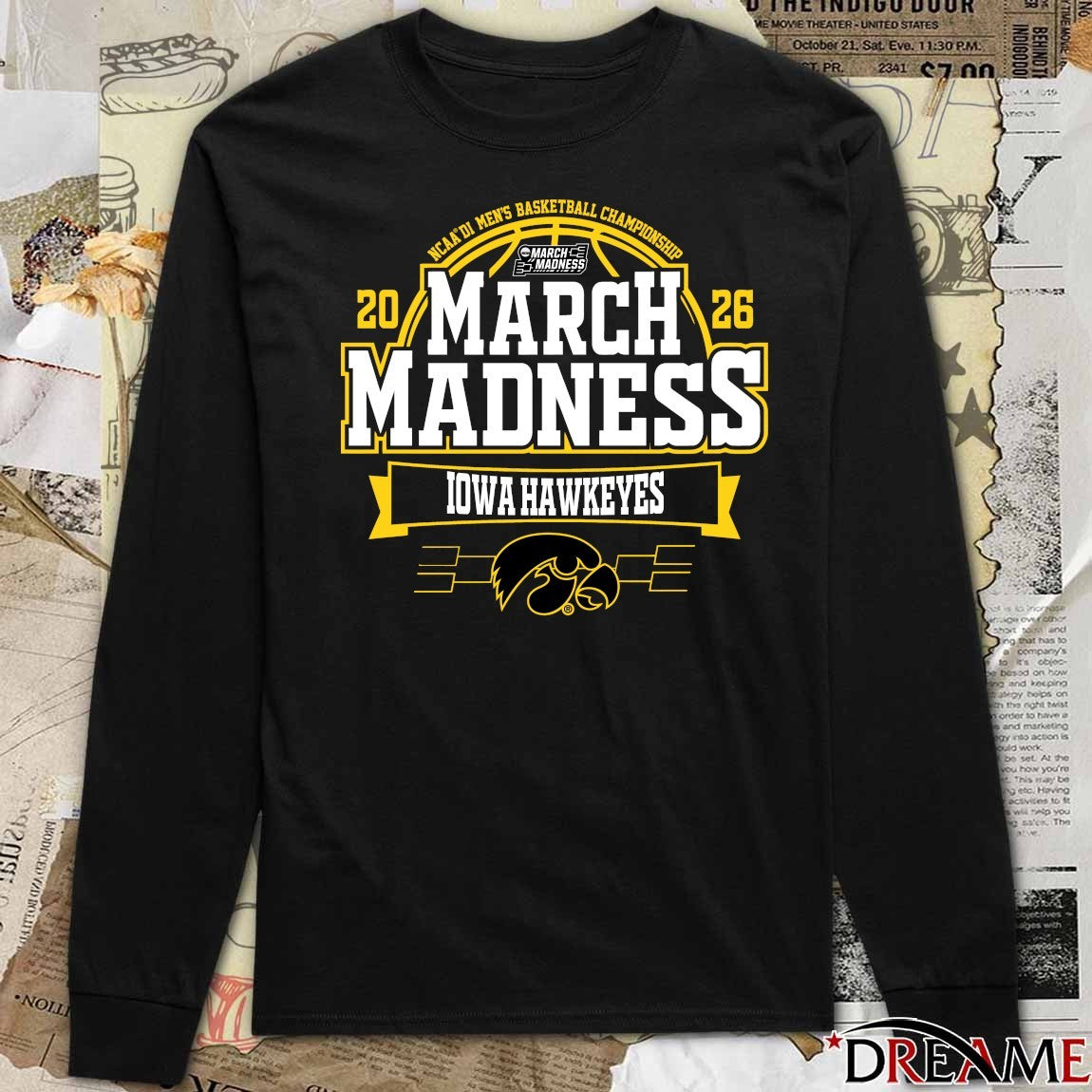 Iowa Hawkeyes 2026 NCAA DI Men’s Basketball Championship March Madness t-shirt