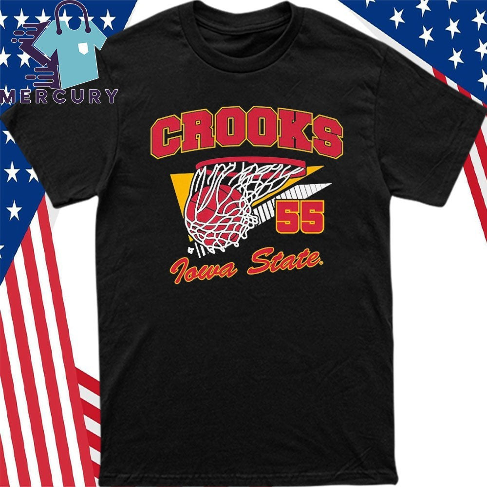 Iowa State Cyclones Basketball Audi Crooks Retro Swish Shirt