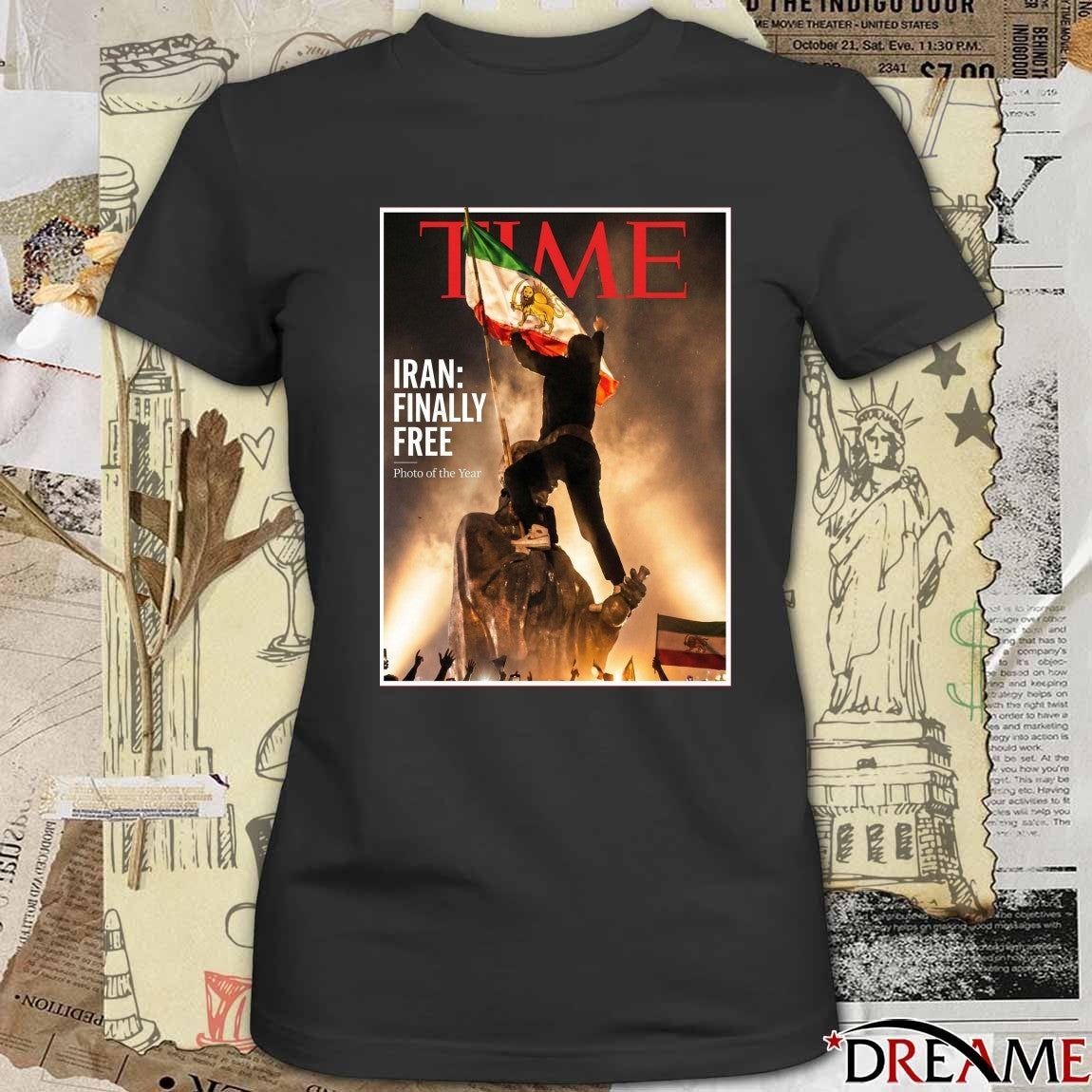 Iran Finally Free Photo of the year – Time Magazine Poster t-shirt