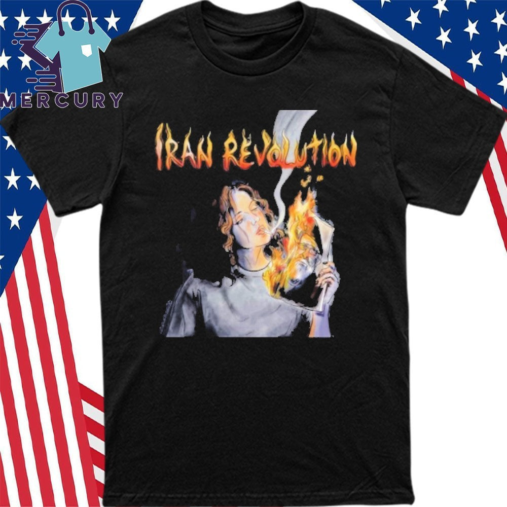 Iran Revolution Smoking Persian Girl Shirt
