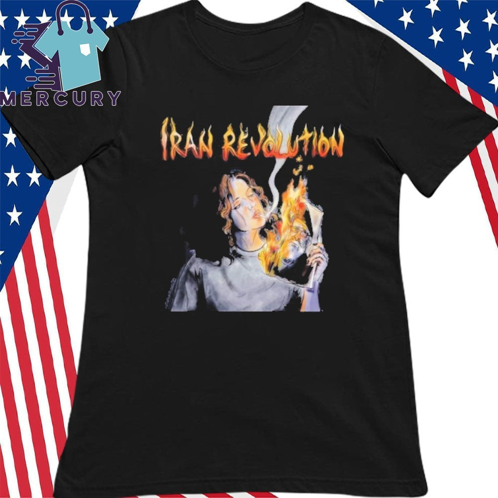 Iran Revolution Smoking Persian Girl Shirt