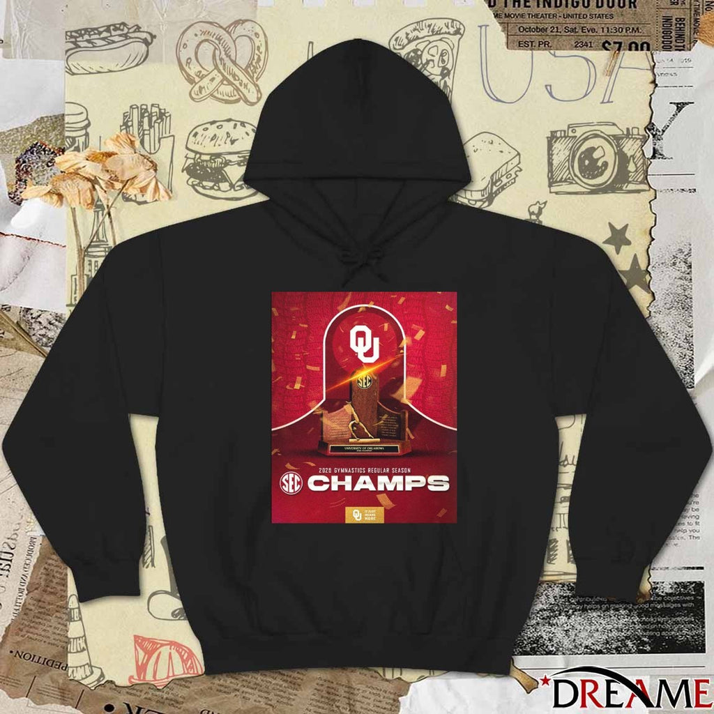 It Just Means More Oklahoma Sooners Women’s Gymnastics 2026 SEC Regular Season Champions Trophy Poster t-shirt