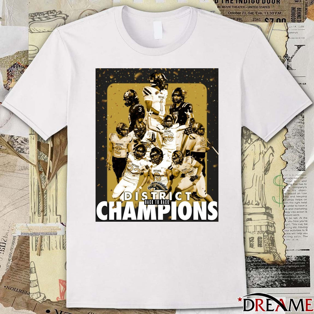 JW Mitchell HS Football Back-to-back District Champs 2025 Poster t-shirt
