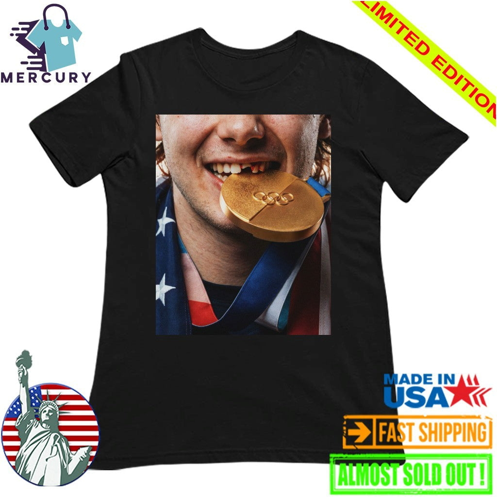 Jack Hughes Gold Medal Shirt
