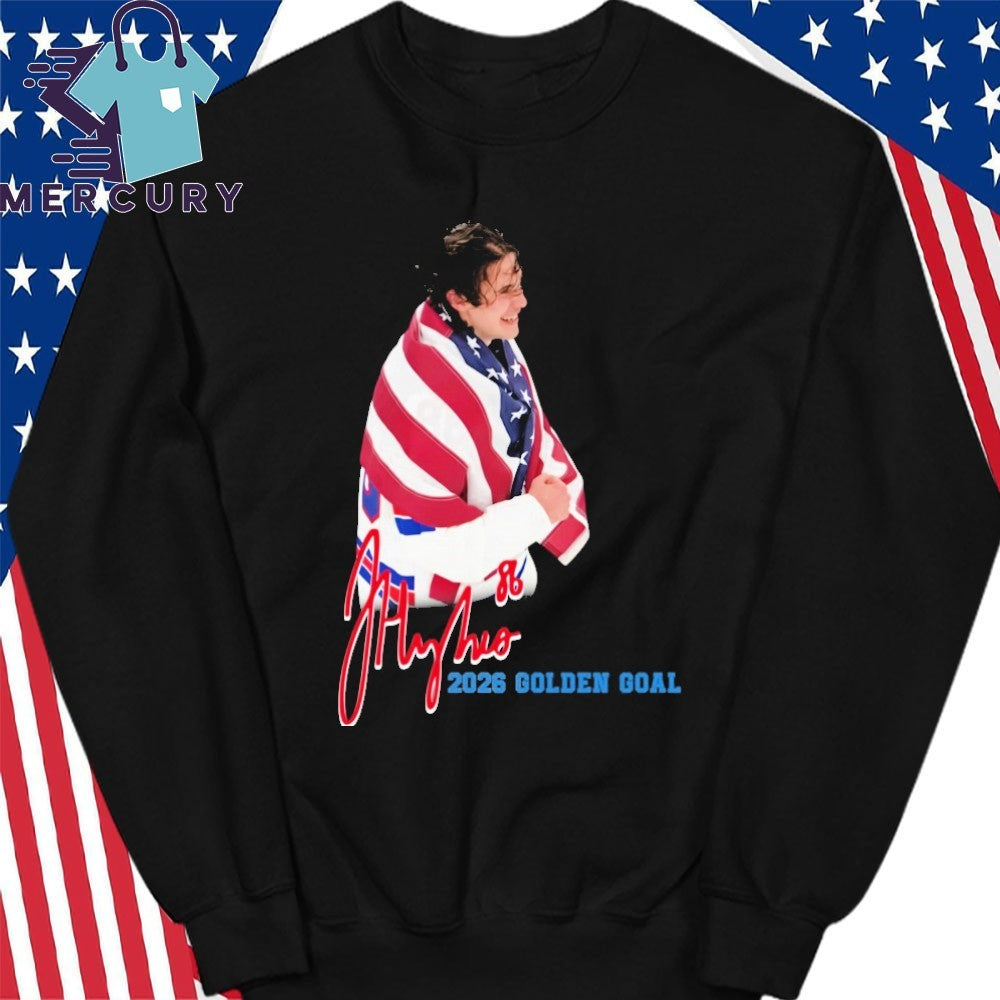 Jack Hughes Golden Goal 2026 Shirt