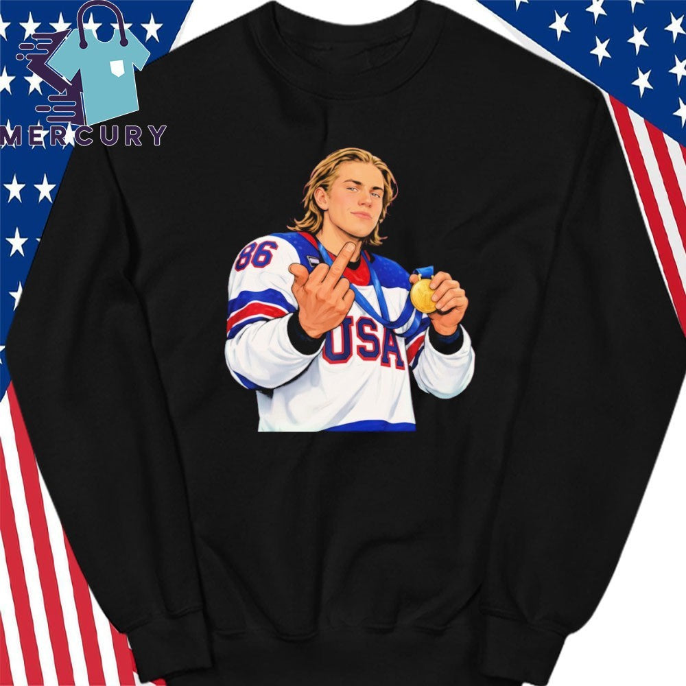 Jack Hughes Middle Finger Shirt