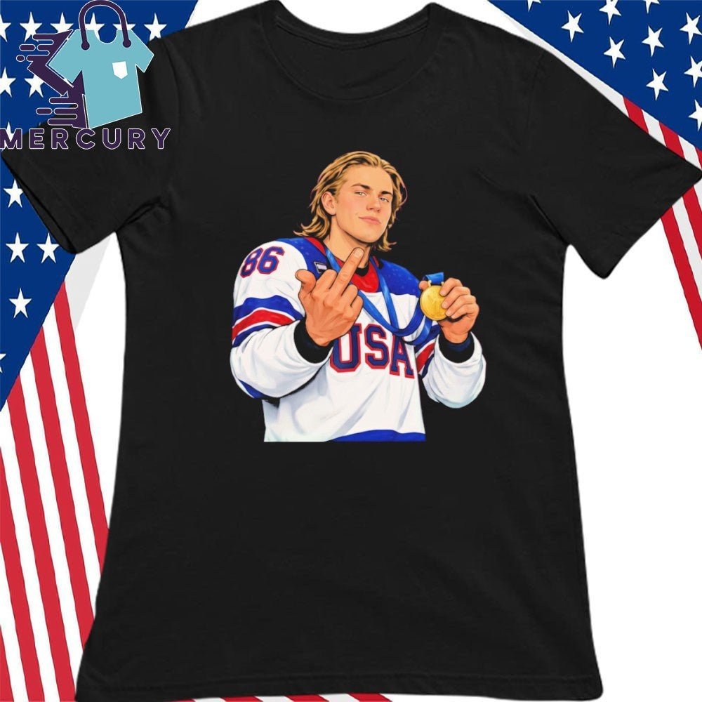 Jack Hughes Middle Finger Shirt