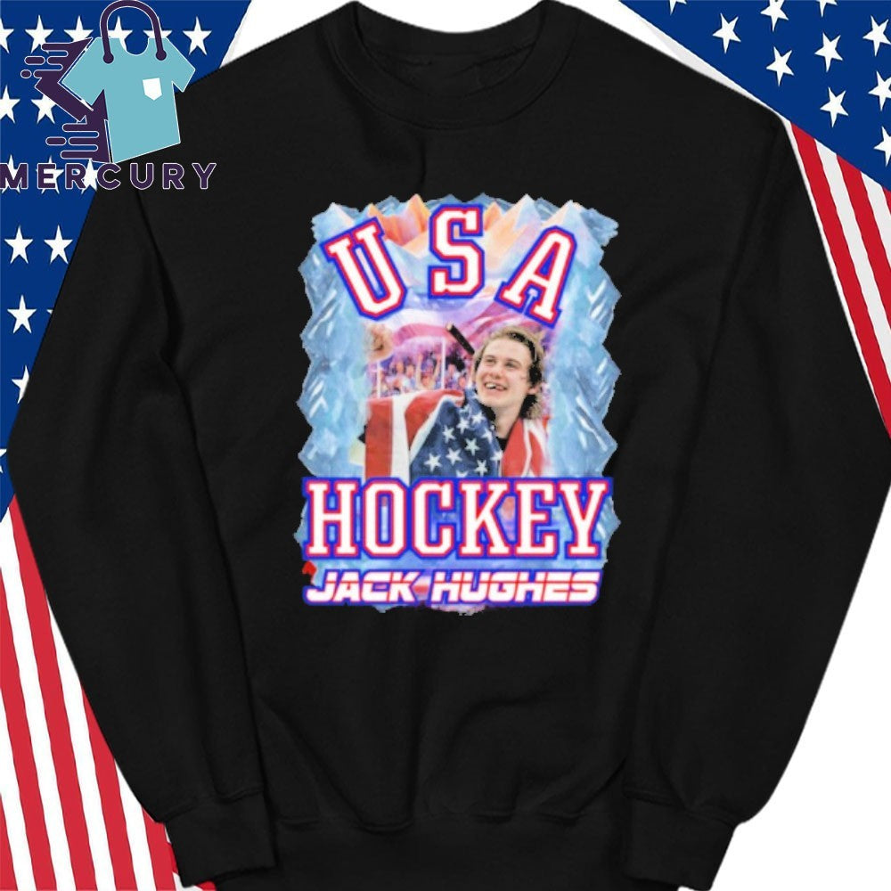 Jack Hughes USA Hockey Golden Goal 2026 Shirt