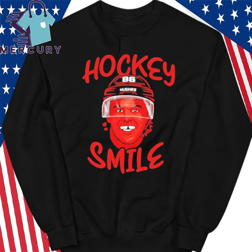 Jack Hughes USA Olympic Gold Medal Hockey Smile Shirt