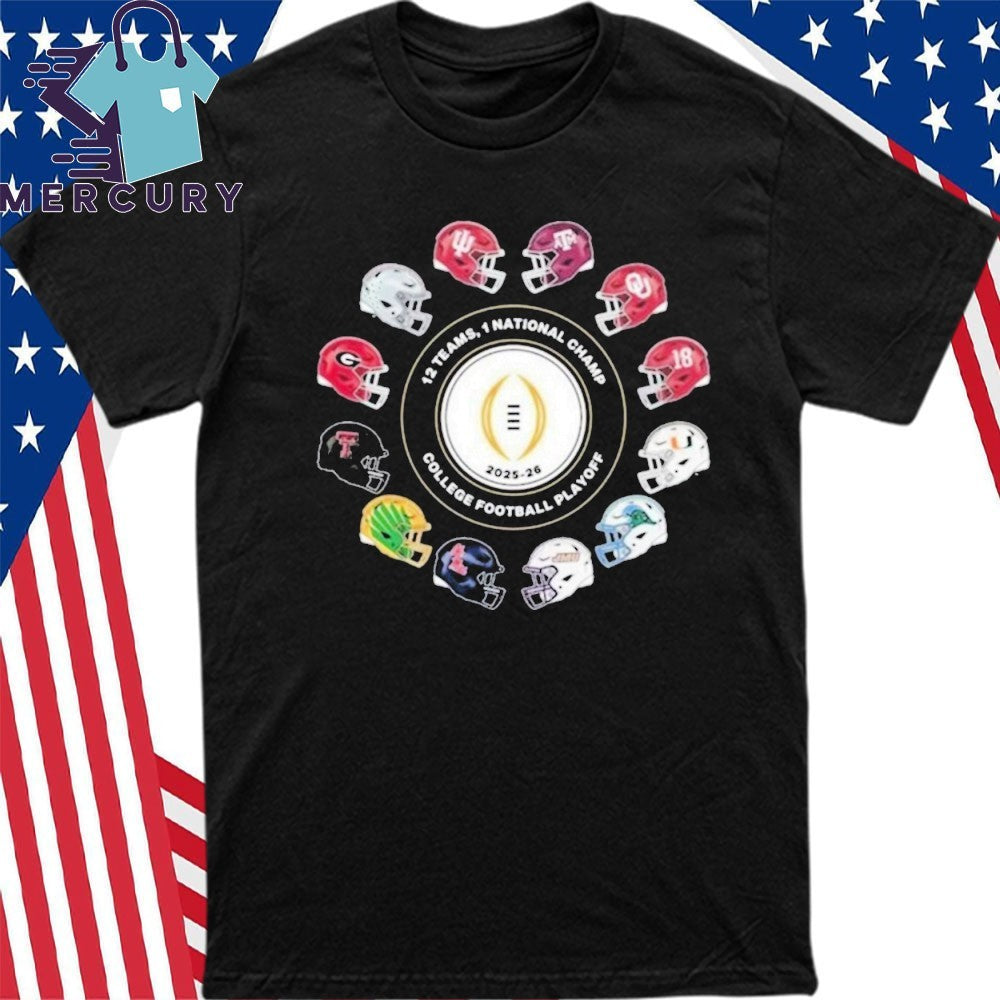 Jack Settleman 2026 12 Teams Playoff 1 National Champ College Football Playoff Shirt