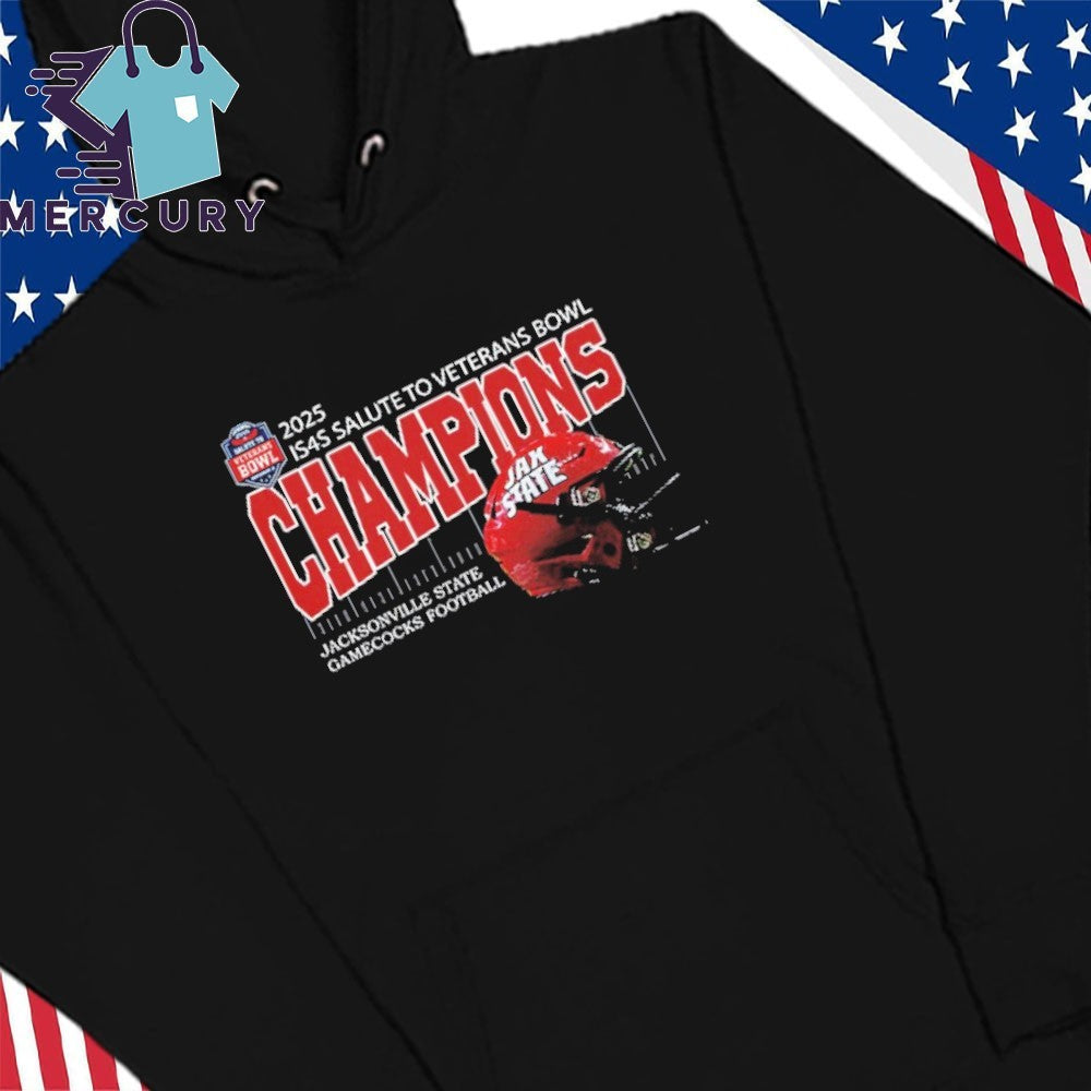 Jacksonville State Gamecocks 2025 Is4s Salute To Veterans Bowl Champions Helmet Shirt
