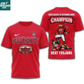 Jacksonville State Gamecocks NCAA 2025 Salute To Veterans Bowls Champs Mascot Shirt