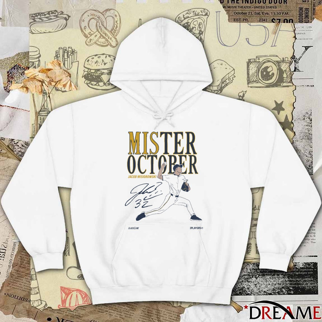 Jacob Misiorowski Mis-ter October Milwaukee Brewers MLB Signature t-shirt