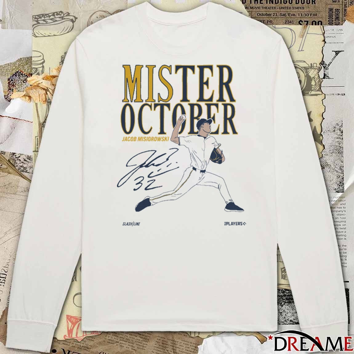 Jacob Misiorowski Mis-ter October Milwaukee Brewers MLB Signature t-shirt