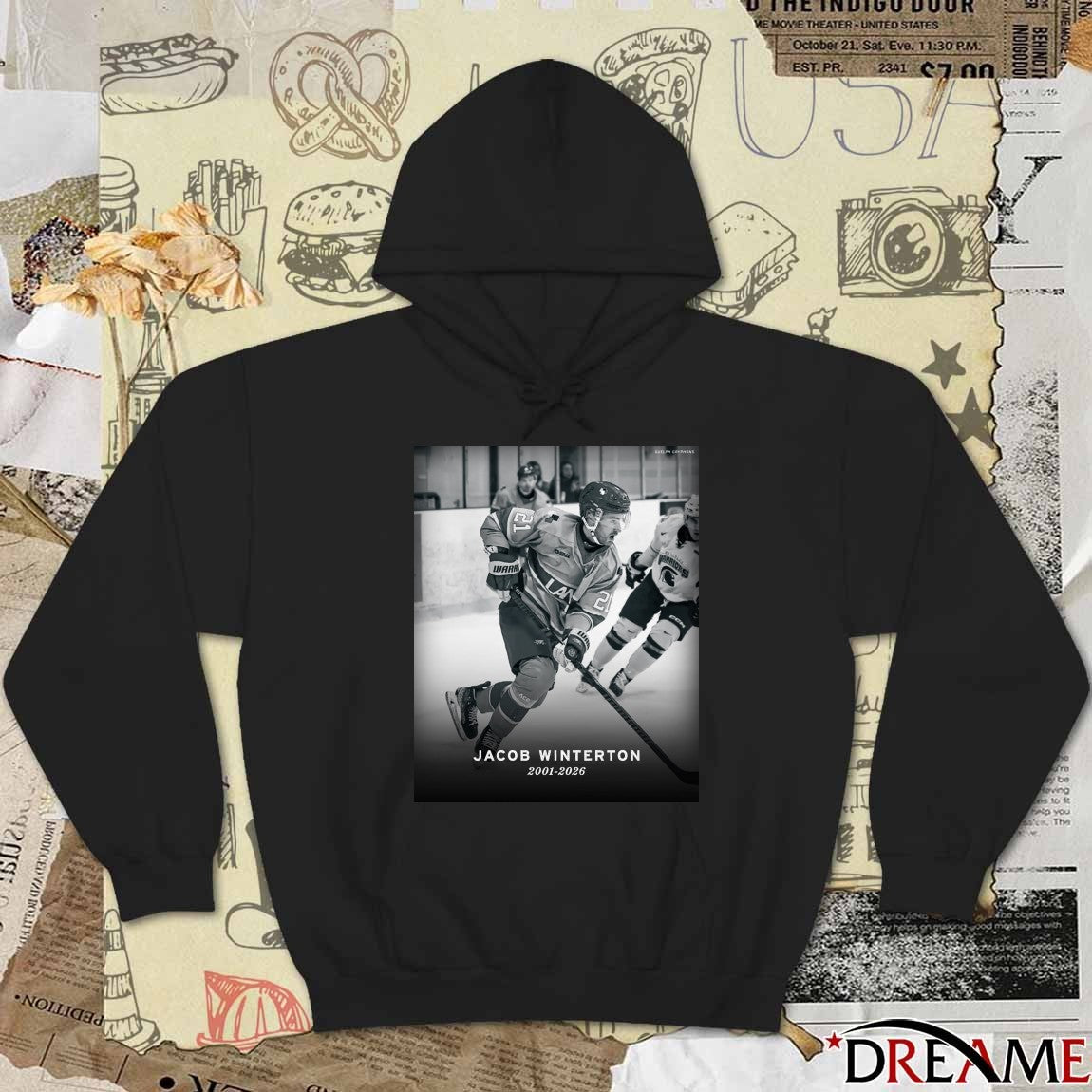 Jacob Winterton 2001 – 2026 Seattle Kraken t-shirt