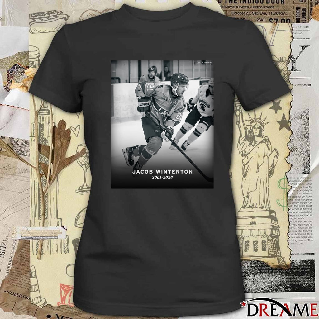 Jacob Winterton 2001 – 2026 Seattle Kraken t-shirt