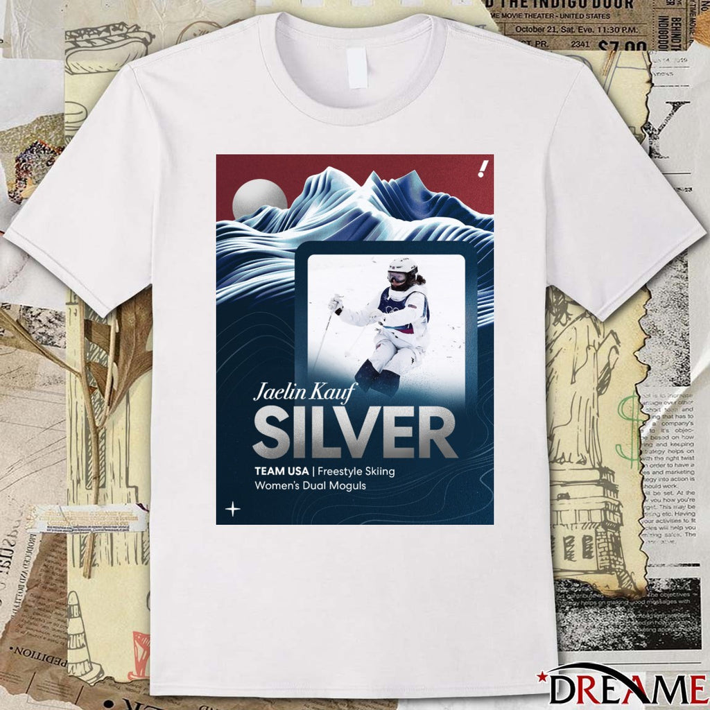 Jaelin Kauf Silver Team USA Freestyle Skiing Women’s Dual Moguls t-shirt