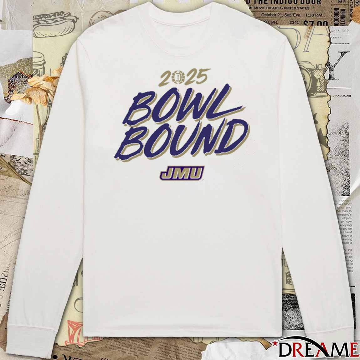 James Madison Dukes football NCAA 2025 Bowl Bound Season t-shirt