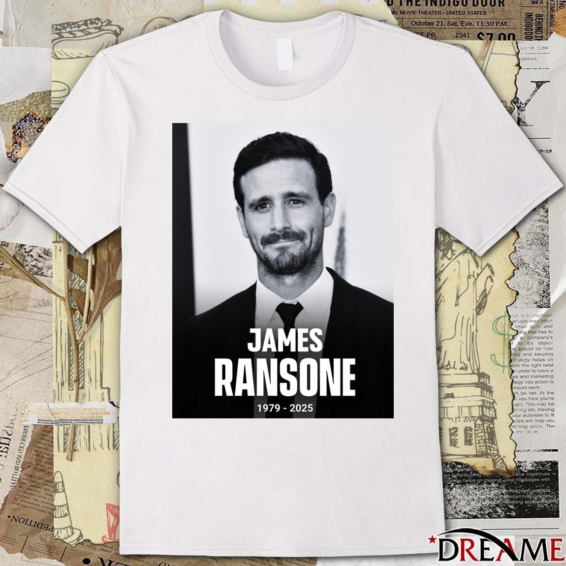 James Ransone Has Passed Away At The Age Of 46 1979 – 2025 Poster t-shirt