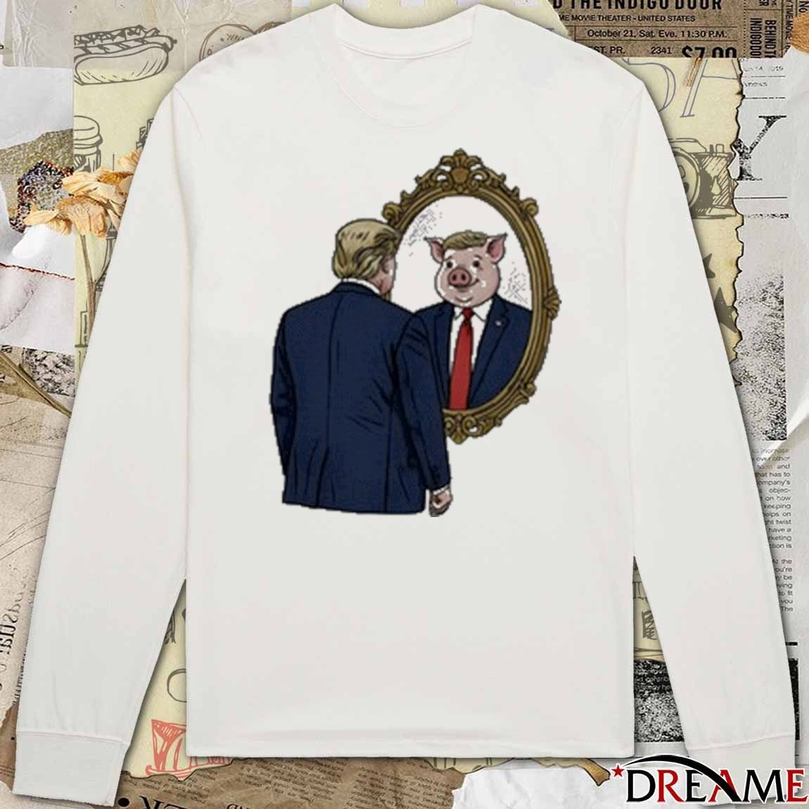 Jb Pritzker Wearing Quiet Piggy Donald Trump New t-shirt