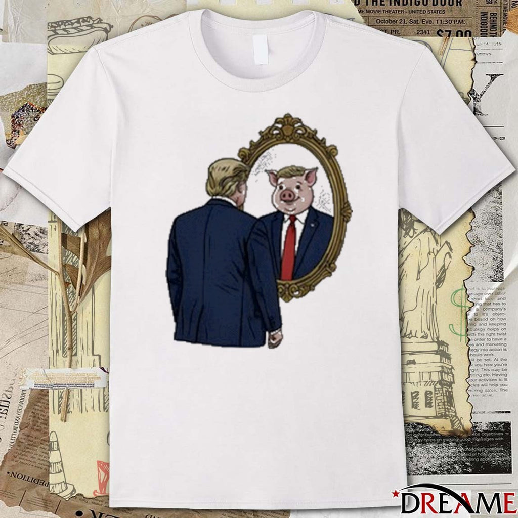 Jb Pritzker Wearing Quiet Piggy Donald Trump New t-shirt