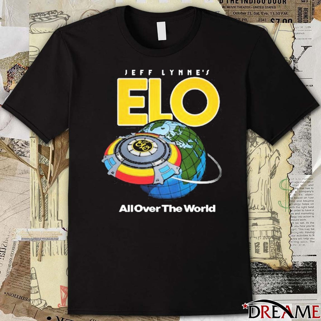 Jeff Lynne’s ELO All Over The World 2025 t-shirt
