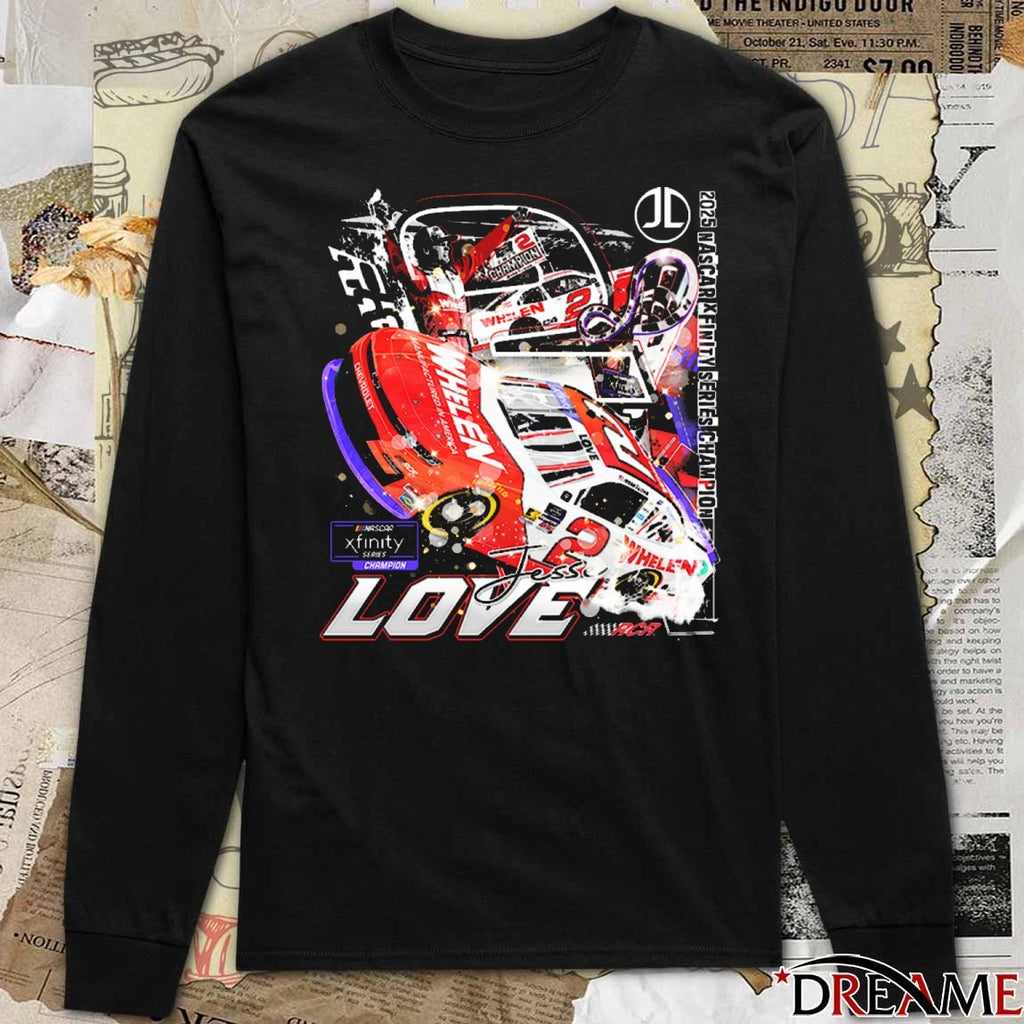 Jesse Love 2025 NASCAR Xfinity Series Champion RCR Racing t-shirt