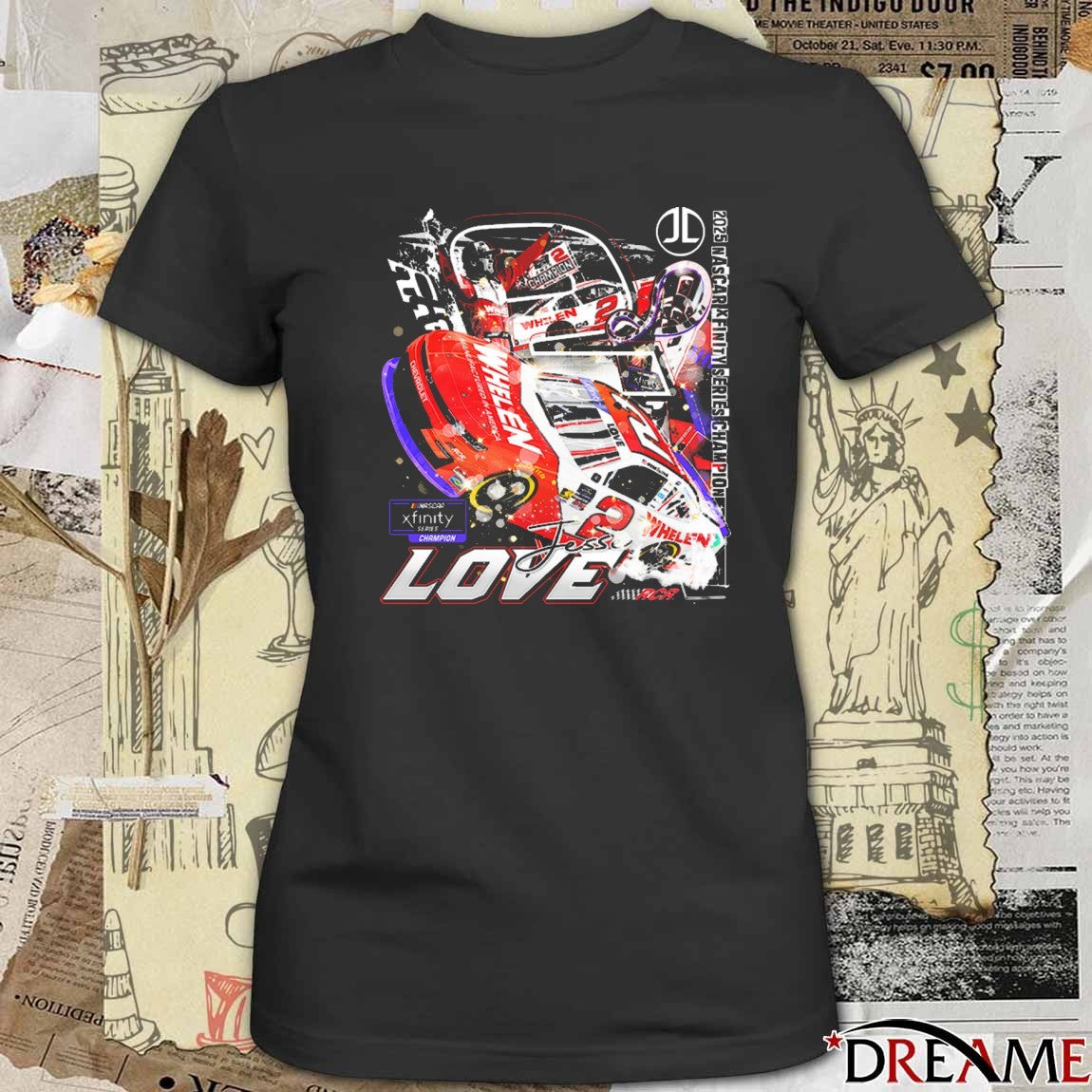 Jesse Love 2025 NASCAR Xfinity Series Champion RCR Racing t-shirt