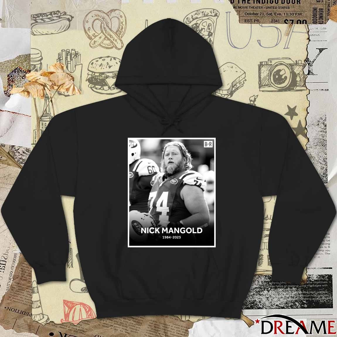 Jets Announce That Seven-time Pro Bowl Center Nick Mangold Has Passed Away 1984 – 2025 Poster t-shirt