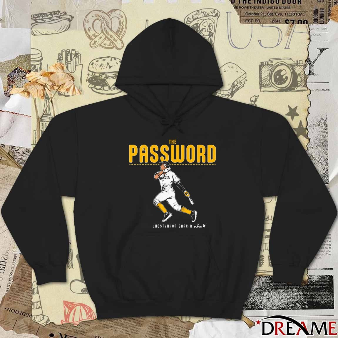 Jhostynxon Garcia Pittsburgh Pirates MLB The Password t-shirt