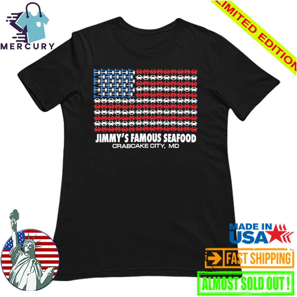 Jimmy’s Famous Seafood Crab Flag Shirt