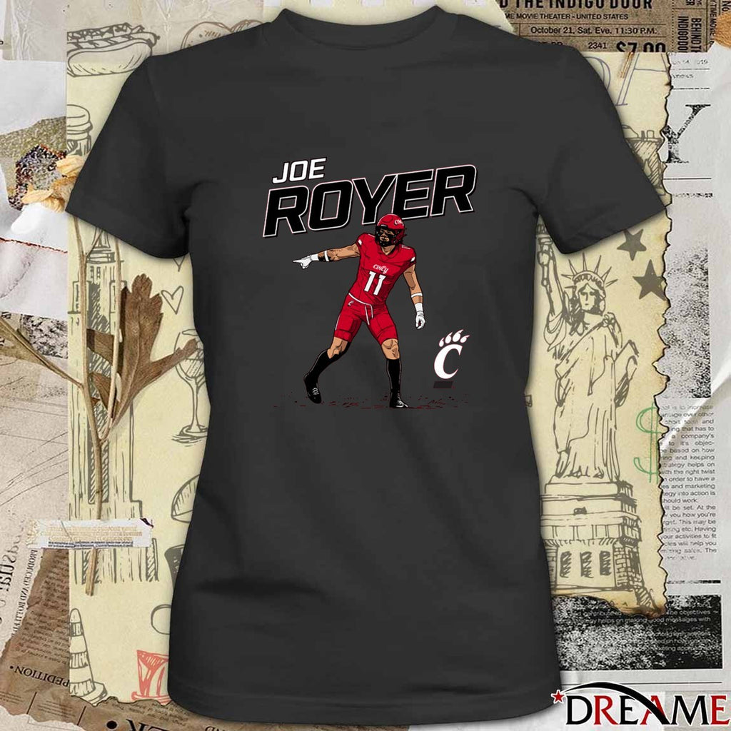 Joe Royer Cincinnati Bearcats NCAA Football NIL Fanart t-shirt