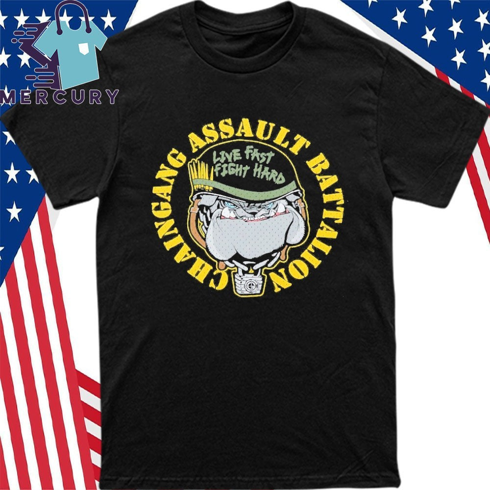 John Cena Bulldog Crosshair Chain Gang Assault Battalion Shirt