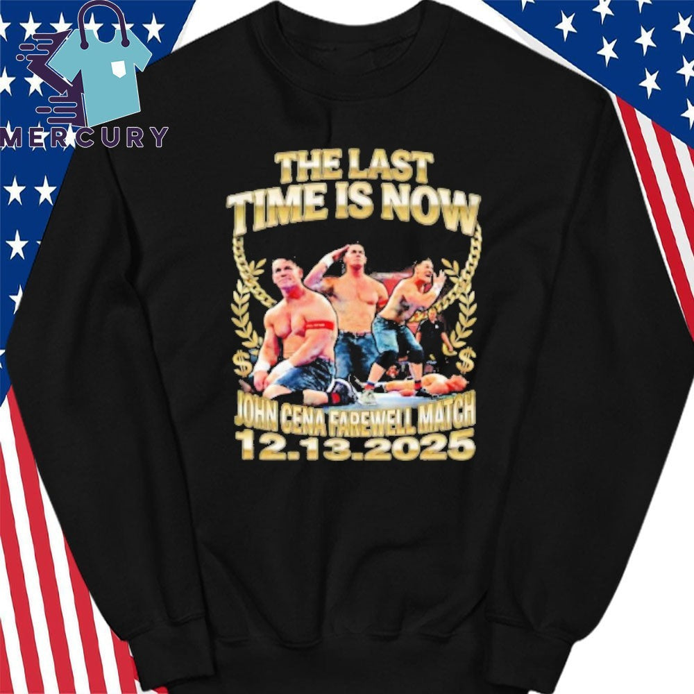 John Cena The Last Time Is Now, John Cena Farewell Match Tour DC 2025 Shirt