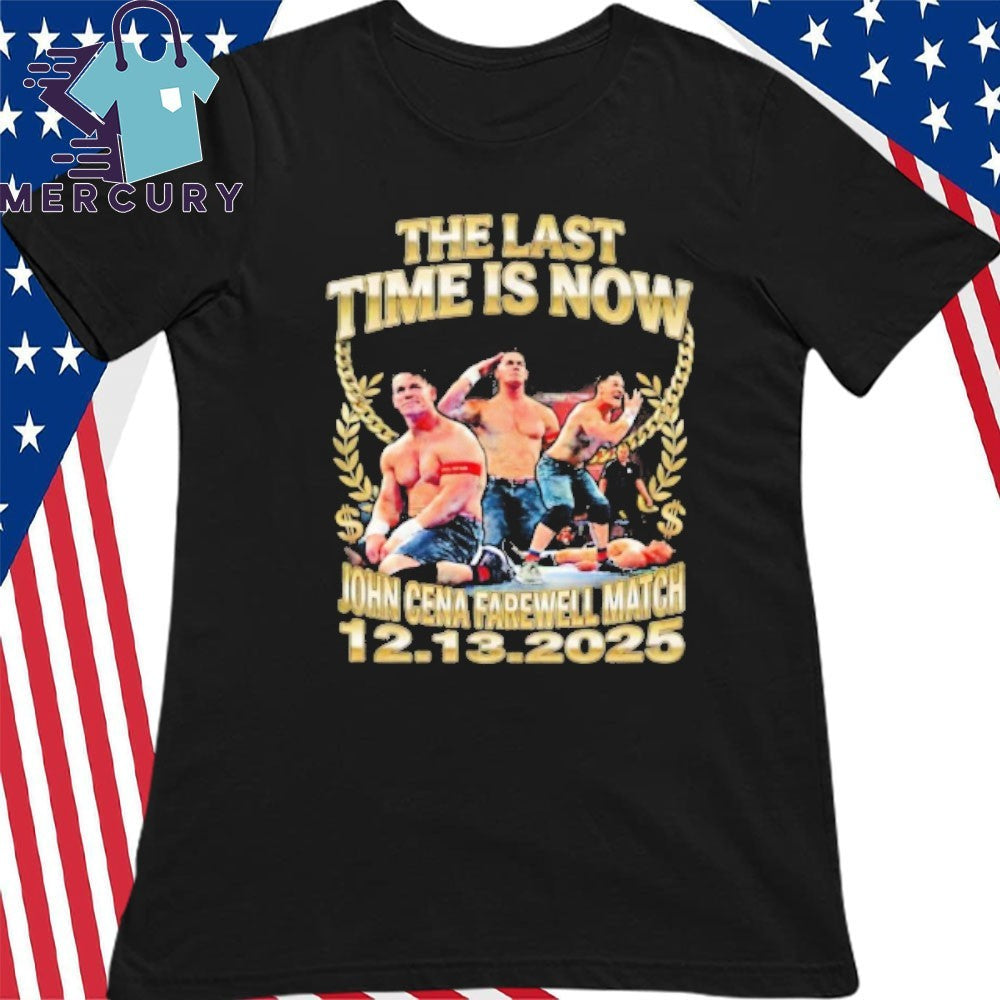 John Cena The Last Time Is Now, John Cena Farewell Match Tour DC 2025 Shirt