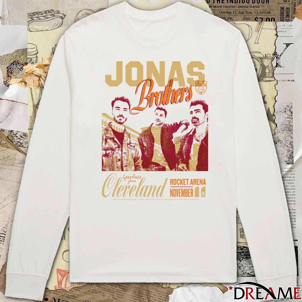 Jonas Brothers Greetings From Cleveland The Tour Rocket Arena November 11 2025 t-shirt