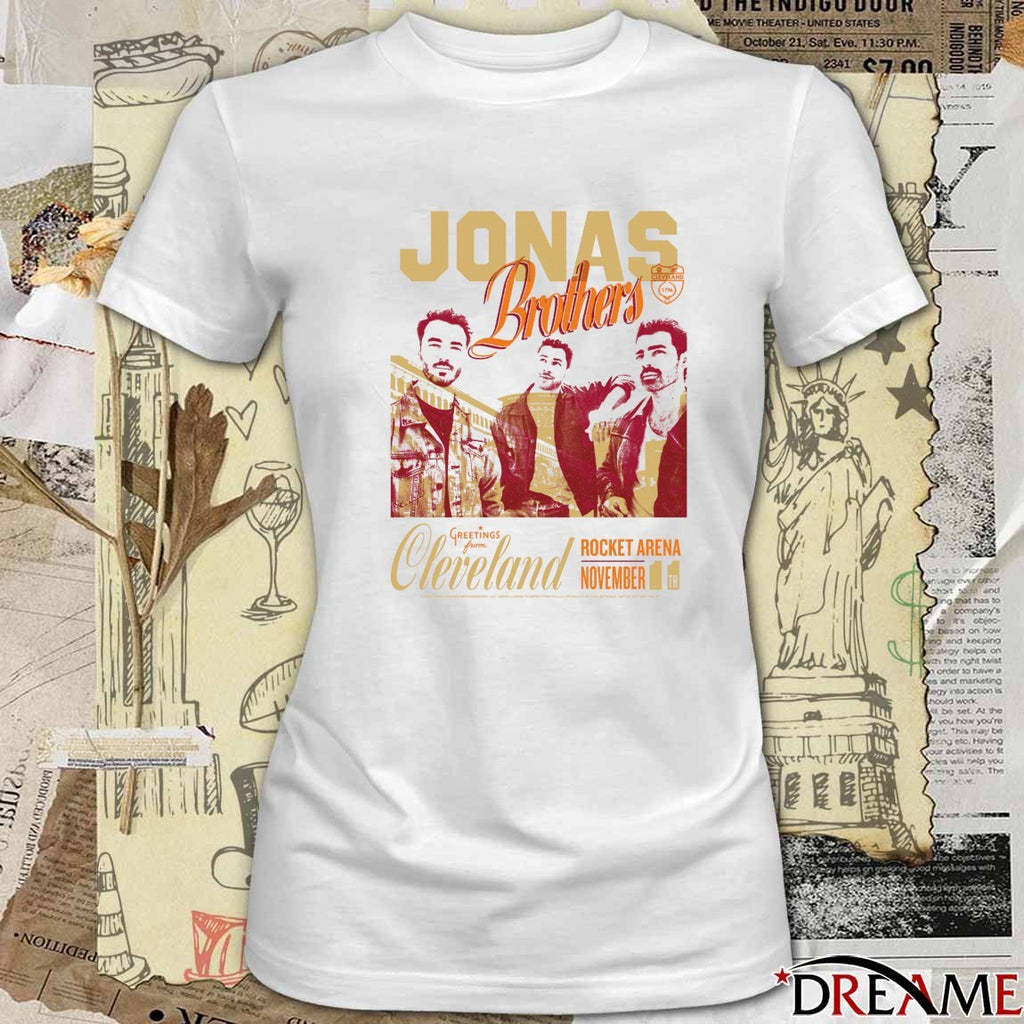Jonas Brothers Greetings From Cleveland The Tour Rocket Arena November 11 2025 t-shirt