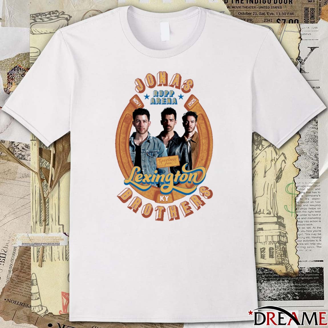 Jonas Brothers Rupp Arena Greetings From Lexington KY November 1 2025 t-shirt