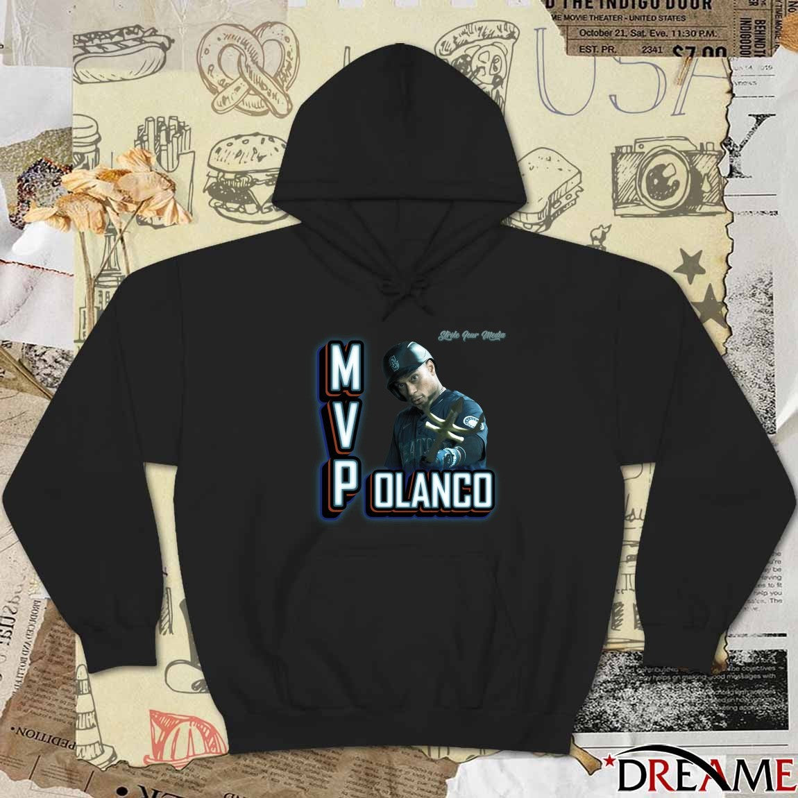 Jorge Polanco M V Polanco Seattle Mariners MLB Strike Your Media t-shirt