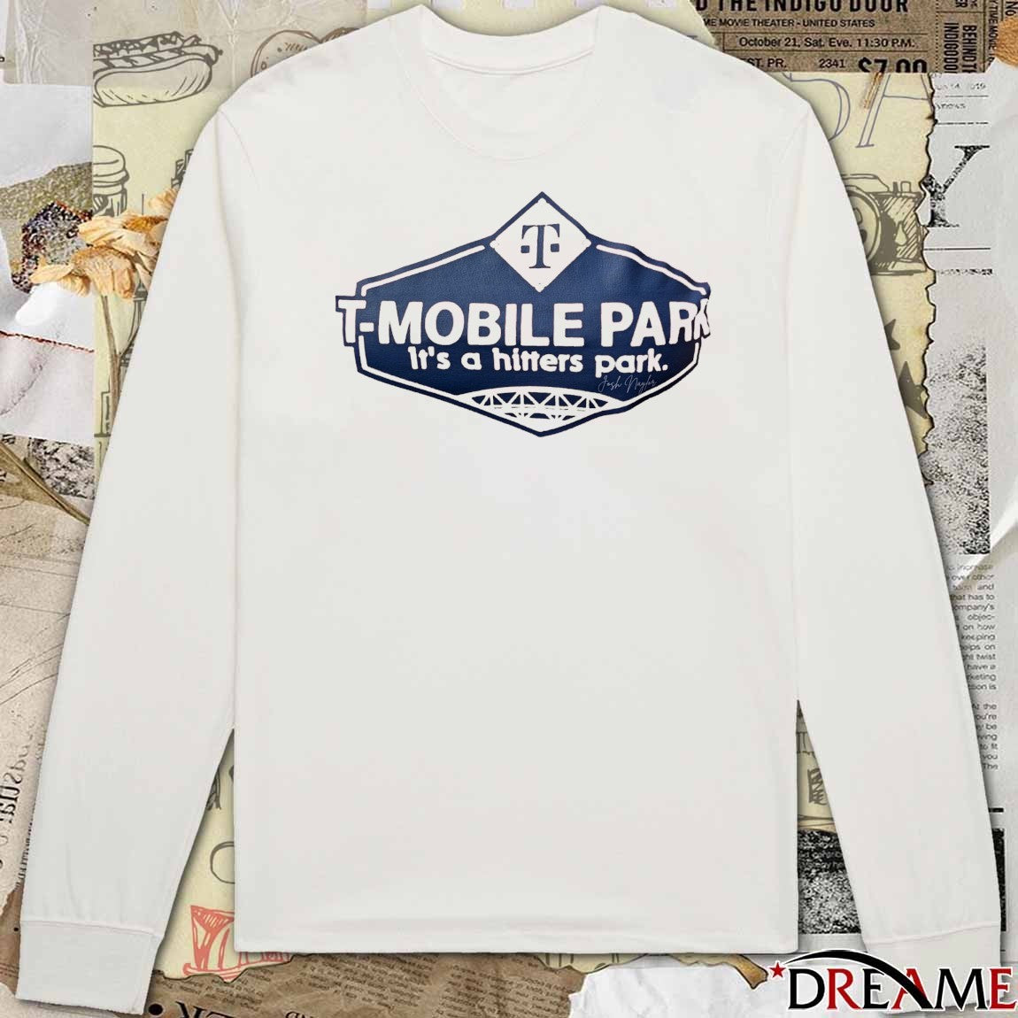 Josh Naylor Seattle Mariners T-Mobile Park It’s A Hitters Park Signature t-shirt