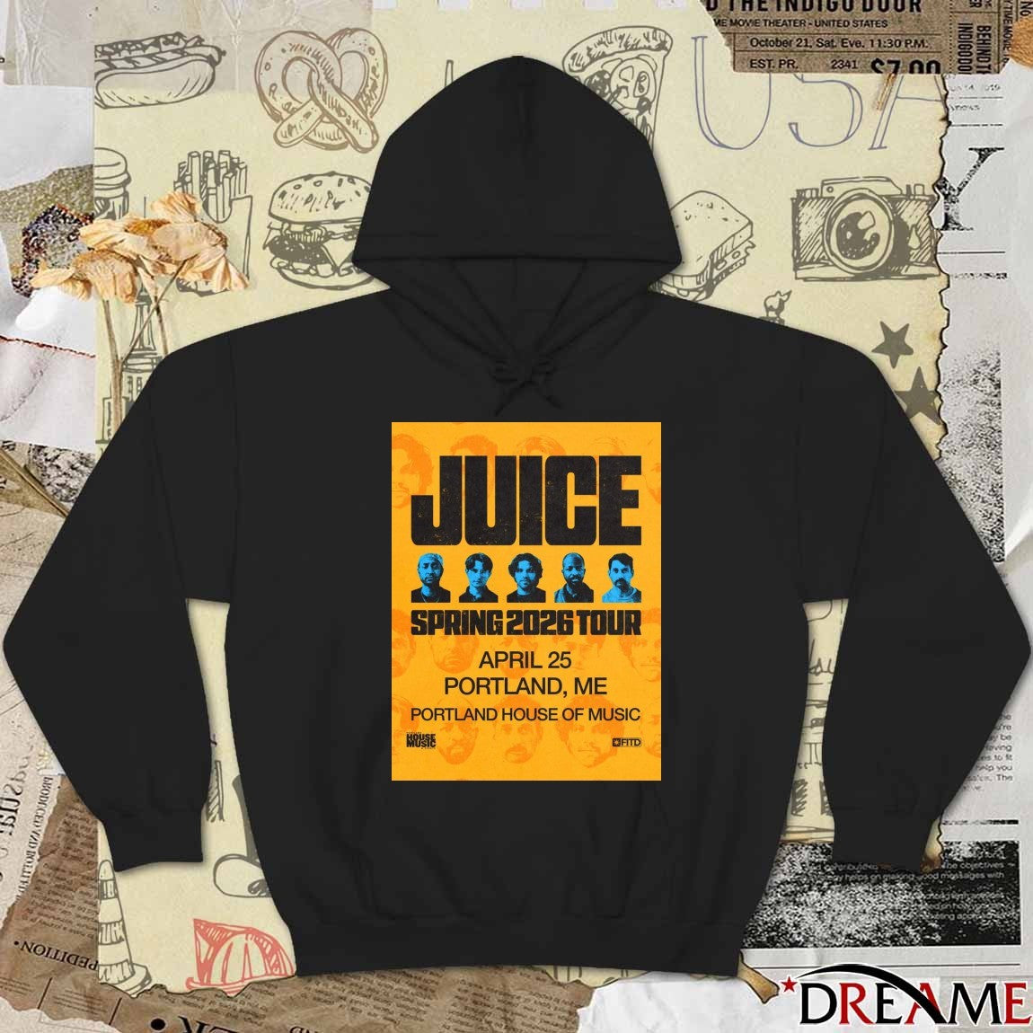 Juice Spring 2026 Tour April 25 Portland ME Portland House Of Music Poster t-shirt