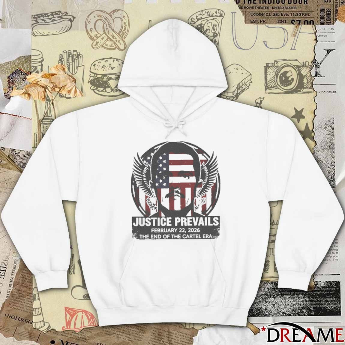 Justice Prevails El Mencho Capture Tribute February 22 2026 The End Of The Cartel Era t-shirt