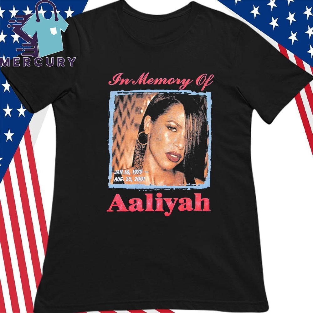 Justin Bieber Wear In Memory Of Aaliyah Shirt